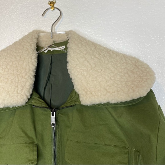TULAROSA army sherpa johnnie jacket - Picture 4 of 16